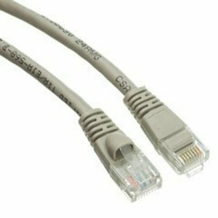 Cat6 Gray Copper Ethernet Patch Cable, Snagless/Molded Boot, POE Compliant, 150 Foot